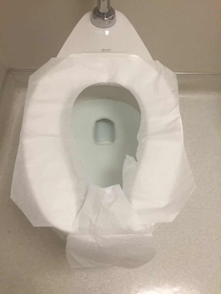 How To Use Toilet Seat Covers - Mommy Works A Lot